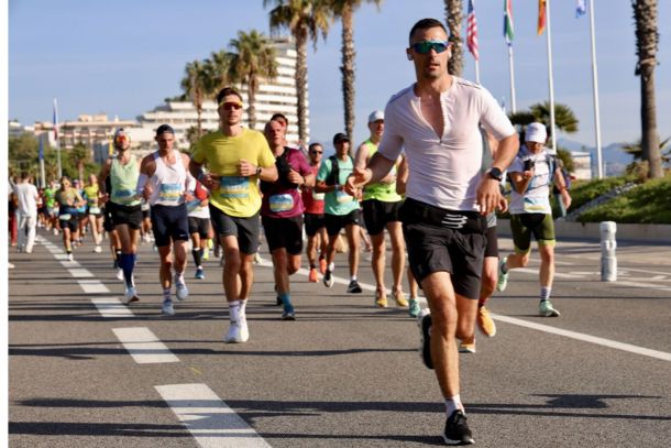 Mario pendant le Marathon Nice-Cannes